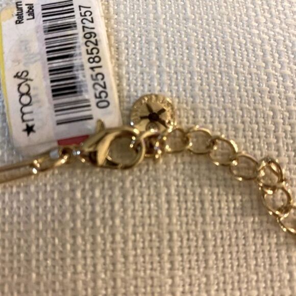 Charter Club NWT Gold and Blue Statement Necklace - Picture 6 of 9